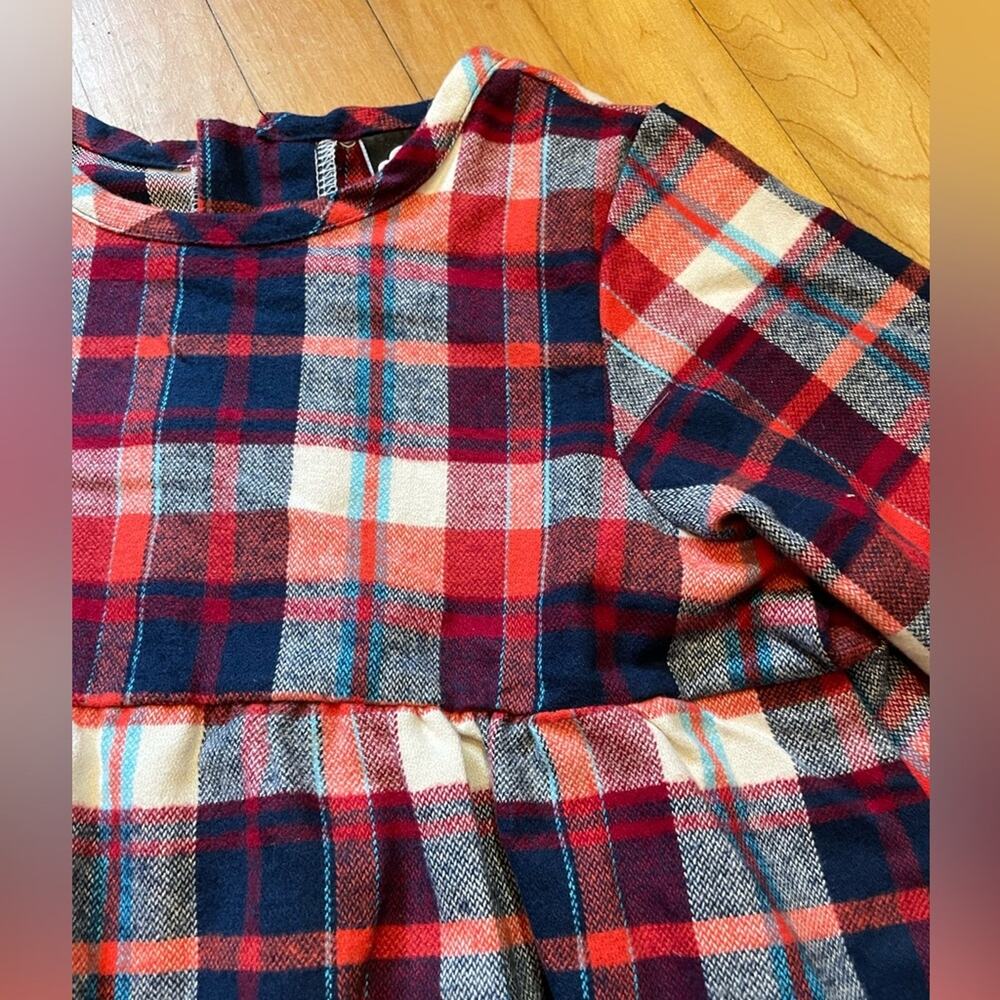 The Mini Classy Red & Blue Smells Like Teen Spirit Plaid Dress - Picture 3 of 7